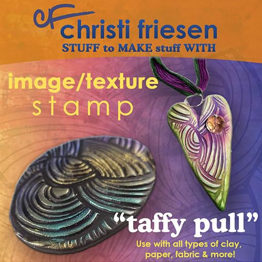 AVES Co Rubber Texture Clay Stamps Taffy Pull- Make an Impression with - style: Taffy Pull