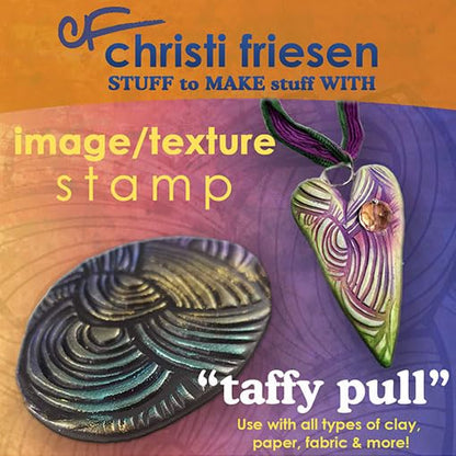 AVES Co Rubber Texture Clay Stamps Taffy Pull- Make an Impression with - style: Taffy Pull