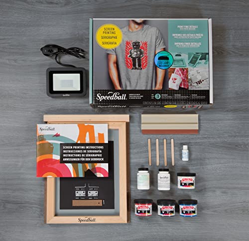 Speedball Advanced All in One Screen Printing Kit + 6 Color Ink Starter Set
