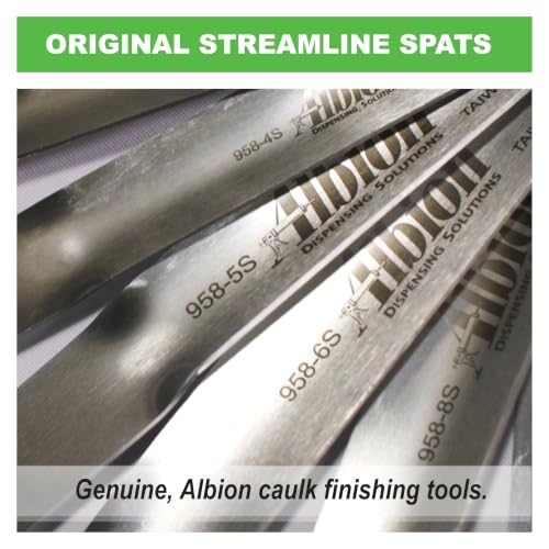 Albion Engineering Original 958-G01 Streamline Flexible Caulk Spatula 7-Piece Set