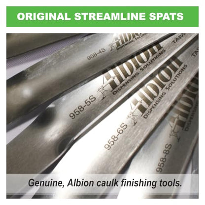 Albion Engineering Original 958-G01 Streamline Flexible Caulk Spatula 7-Piece Set