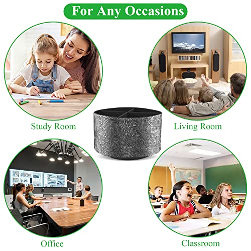 Round Leather Art Supply Organizer,Remote Control Holder,360 Degree Spinning,Multi-Functional Pencil Holder,4 Compartments Desktop Stationary Organizer(1-Grey) - color: 1-Grey