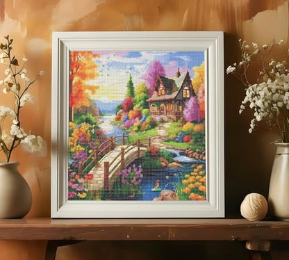 5D Diamond Painting Kits for Adults,The Rural Scenery Diamond Art Kits - color: KM904-1