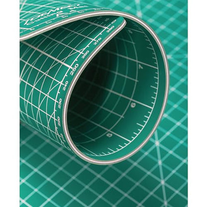 Density-upgraded 24" x 36" Large Self Healing Sewing Mat, Idemeet Rotary Cutting Mat 5-Ply Cut Board for Crafts Hobby Project, Scale Size 24" x 36", A1, Green - color: Green, size: 36"L x 24"W