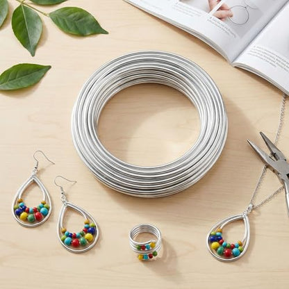 3mm 33 Feet Aluminum Craft Wire, Bendable Armature Wire, Mental Silver Bendable Wire for Sculpting, DIY, Crafting, Jewelry Making, Modelling, Bonsai Training, Doll Making (1 Roll) (3mm × 10m) - size: 3mm × 10m