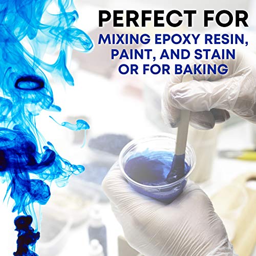 [Pack of 25] EpoxyStix Disposable Measuring Cups for Mixing Epoxy Resin - Measurements in mL and Oz - Bonus Pack with 25 Applicator Sticks and 25 Mixing Sticks - size: Pack of 25 with Sticks
