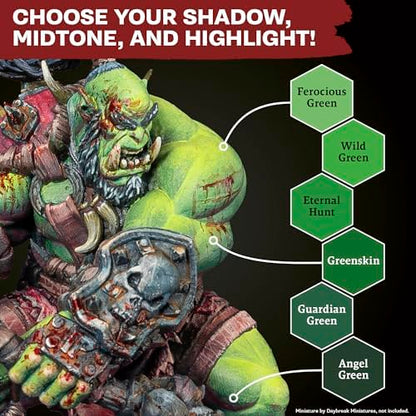 The Army Painter, Warpaints Fanatic Flexible Triad: Vibrant Greens 6x18ml | Quality Acrylic Miniature Hobby Model Paint Set for Dnd & Warhammer 40K Figures - color: Flexible Triad: Vibrant Greens