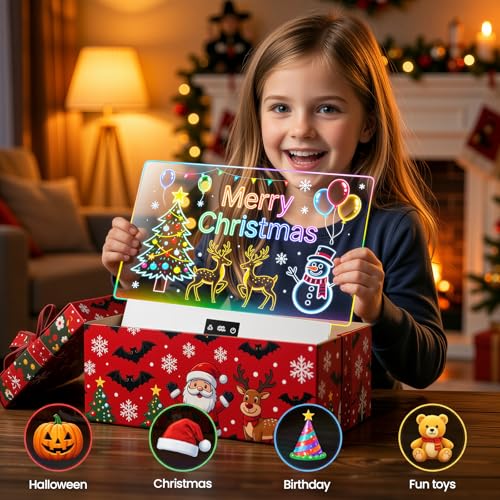 TAEMVV 16" LED Drawing Board for Kids Birthday Gift for Girls, White