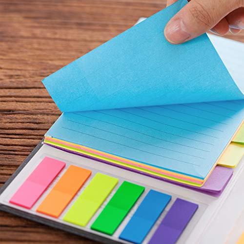 Mr. Pen- Sticky Notes Set, 410 Pack, Ruled, Dotted & Blank Notes | with 150 Index Tabs, Divider Sticky Pads for Bible Study, Office, School, Planning - color: Vibrant, size: 1 Set