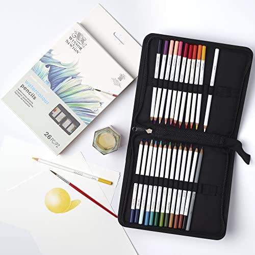 Winsor & Newton Studio Collection Artist Pencils, Watercolor Pencil Wallet, Set of 26 - style: 26 Watercolor Pencils