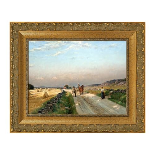 Retro Canvas Frame for 30x40 Italian Renaissance Paintings,Gold | Solid, Wood,Easy DIY Assembly,2.8" Width,No Glass & Back,Gallery Wall Art Vintage Home Office Museum Library Book Shop Decor - color: Gold-DIY, size: 30x40"