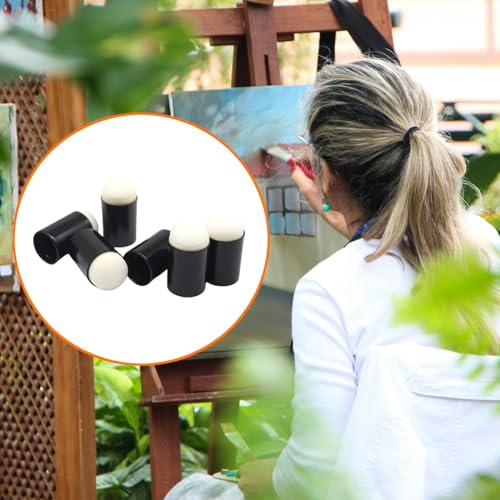 40 Pcs Finger Sponge Daubers with Storage Box for Painting Chalk Ink Card Making Drawing, Finger Painting Sponge Craft Drawing Sponge Dauber Set, Fingerpaint Drawing Sponge Foam