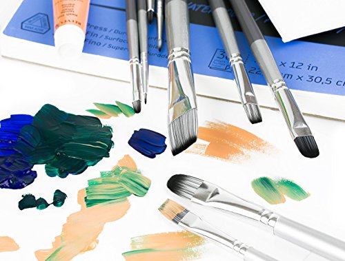 ADIS&Guys 10-Piece Professional Face & Body Painting Brush Set – Ideal for Acrylic, Oil & Watercolors, Perfect for Artists & Kids - color: Gray