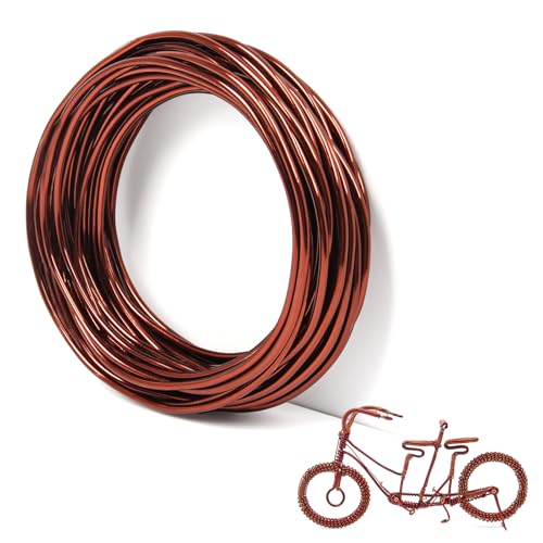 32 ft Copper Aluminum Craft Wire, 10 Gauge 2.5mm Bendable Armature Wire - color: Copper, size: 10 Gauge, 32 ft