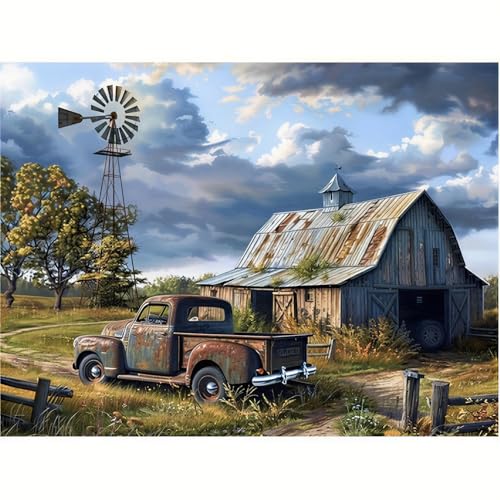 Rural Scenery Paint by Numbers Kit for Adults,Color By Numbers for Adults | Decor Painting by Number On Canvas, Paint Number Artist Funny Without Frame DIY, Home Wall Decor, 12x16in - color: DP03773, size: Without Frame