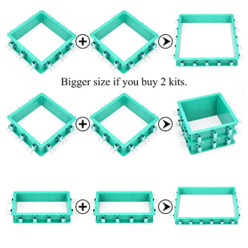 Adjustable Mold Housing Kit for Silicone Mold Making - Leak-Proof Plastic Frame for DIY Resin, Candle, and Soap Molds - Reusable Craft Holder with Free Combination Design for Jewelry & Epoxy Casting