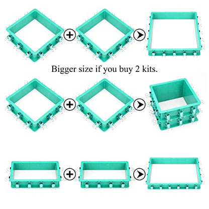 Adjustable Mold Housing Kit for Silicone Mold Making - Leak-Proof Plastic Frame for DIY Resin, Candle, and Soap Molds - Reusable Craft Holder with Free Combination Design for Jewelry & Epoxy Casting
