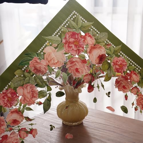 Clear Table Protector Cover Vinyl Rose PVC Tablecloth, 52"x70" | Dining Room, Kitchen Meals, Tabletop Protection, Easy Cleanup, Brunch, Parties, Holiday Gatherings, Everyday Use - color: Rose, size: 52" x 70" (Rectangular)