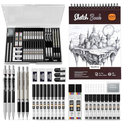 Nicpro 37PCS Art Drawing Supplies Kit - size: 37