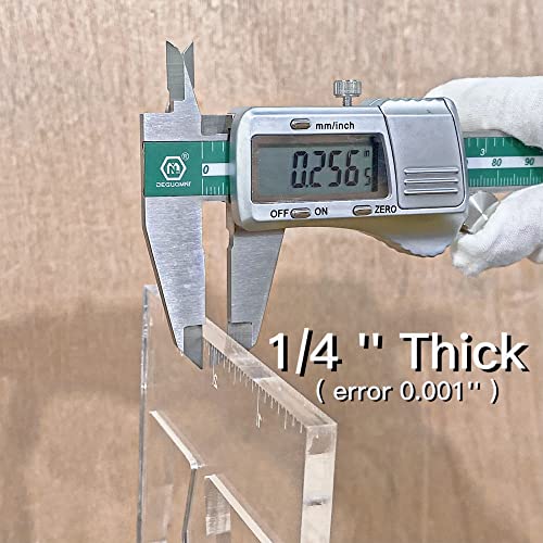Pack of 4 Circle Inlay Template Set Router Templates for Woodworking,Router Jig Templates Decorative Templates - style: 1/4 Thick Circle