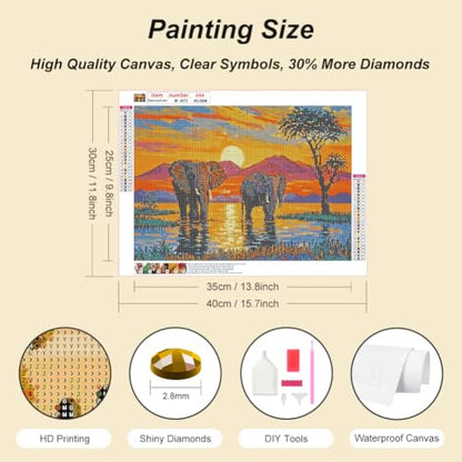hill froeistung Landscape Scenery Diamond Art Painting Kits for Adults - color: HF-A072