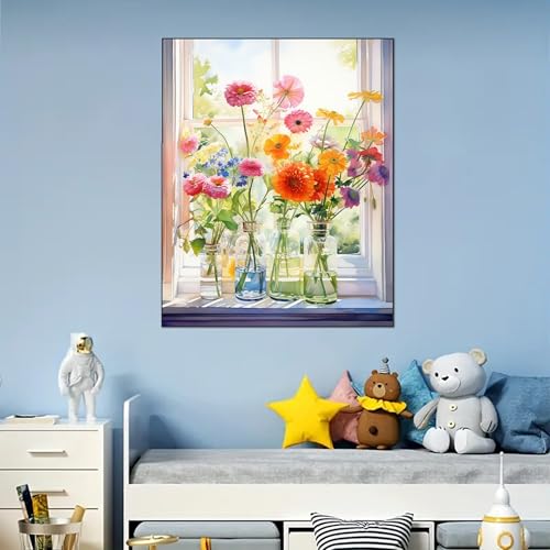 Arttoplus Flowers Paint by Numbers Kit for Adults Beginner 16x20 inch - color: MT20322-US