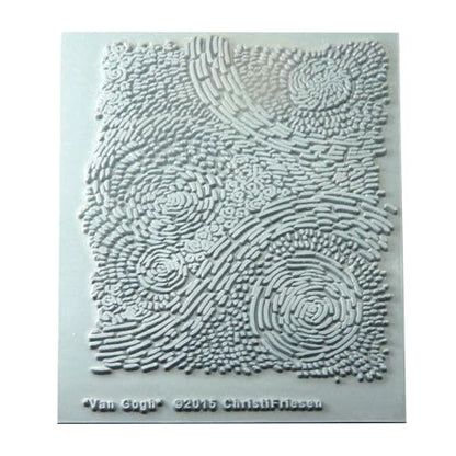 AVES Co Rubber Texture Clay Stamp - Make Impression w/Christi Friesen Stamp - style: Van Gogh