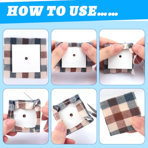 300 PCS 2" Square Paper Piecing Templates, Quilting Templates Accessories for DIY Patchwork Crafts and Sewing Supplies﻿ Visit the Neworkg Store - size: 2 Inch-300pcs Square