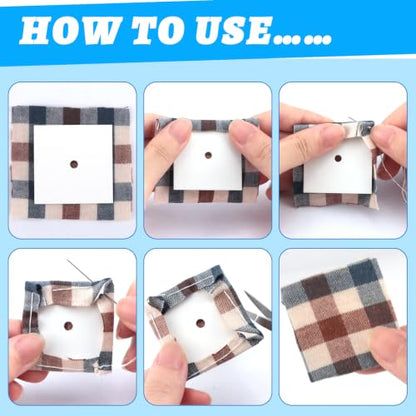 300 PCS 2" Square Paper Piecing Templates, Quilting Templates Accessories for DIY Patchwork Crafts and Sewing Supplies﻿ Visit the Neworkg Store - size: 2 Inch-300pcs Square