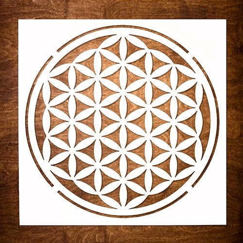 DLY LIFESTYLE Tree of Life Stencil for Painting on Wood, Canvas, Paper, Fabric, Walls and Furniture - Flower Stencil - 6x6 Inches - Reusable DIY Art and Craft Stencils - Wall Stencil - color: Tree of Life 6"x6"