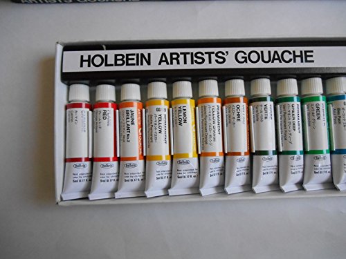 Holbein Artist Gouache Set : 18 x 5ml tubes