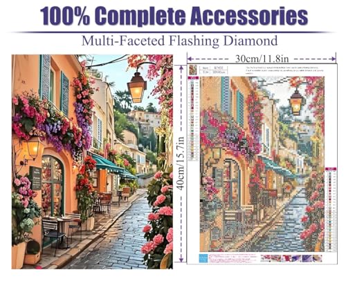 askkqtx Landscape Diamond Art Kits for Adults Beginners 12X16 Inch - color: G7455