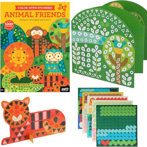 Petit Collage Mosaic Sticker Activity: Animal Friends