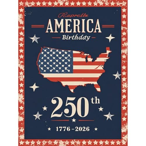 askkqtx Independence Day Diamond Art Kits for Adults 12x16 Inch | 250th Anniversary Diamond Painting Kits for Beginners, DIY 5D Round Full Drill Crystal Dots Gem Art Craft Home Decor - color: Independence-G9489