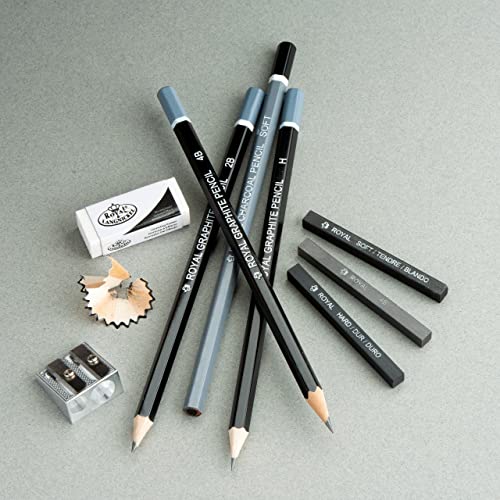 Royal & Langnickel RART-200 Essentials Sketching Pencil Set, 21-Piece - color: Multicoloured
