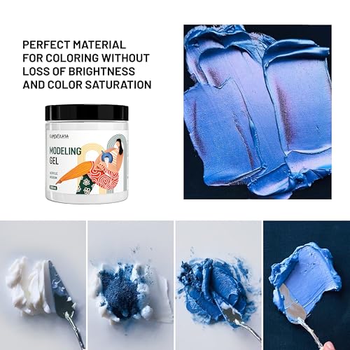 KAMENSKAYA Gel Medium for Acrylic Paint - 8.45 fl oz (250 ml) - color: Transparent Gel, size: 8.45 Fl Oz (Pack of 1)