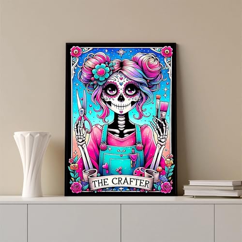 Xoaoes Skull Diamond Art Kits for Adults, Skeleton 5D Diamond Painting Kits - color: CM058