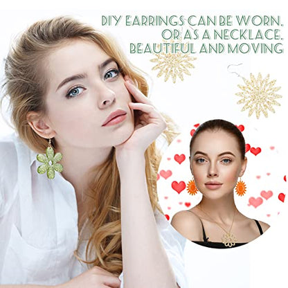 Patelai 4 Pcs Resin Earring Molds Irregular Shaped Earrings Silicone Mold for Epoxy Resin Dangle Drop Jewelry Making Kit for Women DIY Crafts Necklace Pendants Keychain(Flower Leaf) - style: Flower Leaf