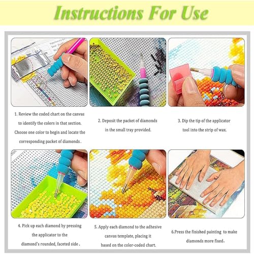 Diamond Art Kits for Adults,Funny Animals Diamond Painting Kits 12X16 Inch | 5D Diamond Art Paintings for Beginners,Round Full Drill Diamond Dot Tools Kit,Extra Diamonds,Stress Relief Craft,DIY Gift - color: Abstract Goat-0305