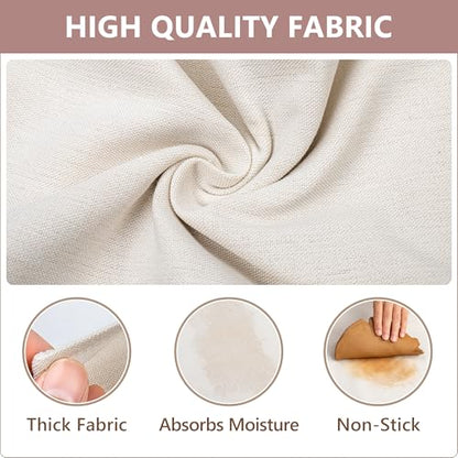 Cotton Canvas Drop Cloth - 1 pcs Imitation Linen Sheet 59x39" For Painting | Versatile Reusable Fabric Sheet For Painting, Pottery, Ceramics, Clay Wedging, Rolling, And Table Protection