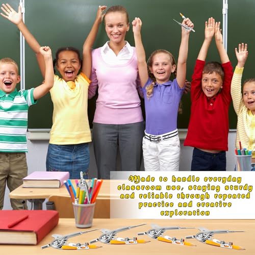 48 Pack Metal Compass for Geometry with Pencil Compass Drawing Tool Set for Students Math Compass for School Classroom Supplies Drafting Drawing