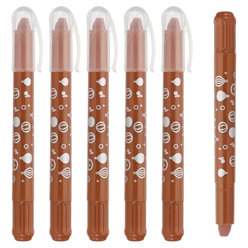 PATIKIL Watercolor Gel Crayon, 6Pcs Washable Twist Coloring Crayons Bulk Blendable for Coloring, Drawing, Painting, Coffee Crayon - color: Coffee