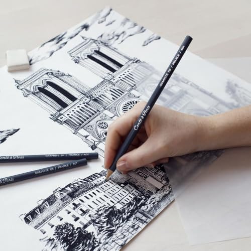 Conté à Paris Sketching and Drawing Pencil Set | Complete Creative Toolkit, Essential Materials For Drawing And Sketching, Ideal For Students And Artists - style: The Drawing Set