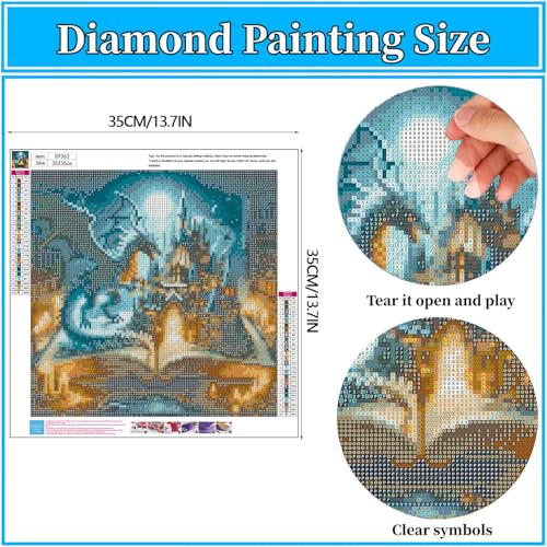 Arttoplus Dragon Diamond Art Kits for Adults Beginner 14x14 inch - color: G9363-US