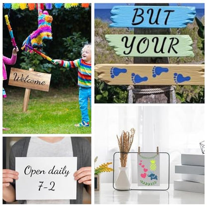 45Pcs Letter Stencils Set, 4 & 2 Inch Reusable PET Painting Stencils