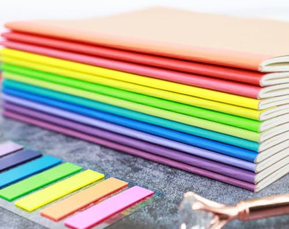 A5 Blank Notebook Bulk,48 pack Kraft Cover Blank Sketch Book Pad Travel Journals with Pastel Color Spine for Students Office, 60 Pages, 8.3”x 5.5” - style: 48pack Blank page