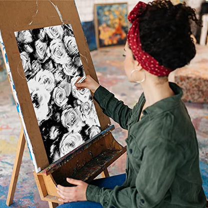 HA SHI Artists' Oil Pastels, White, 6 Sticks, Creamy & Blendable | Layer over darker shades to lift tones, add catchlights and soft mist effects, or fill light areas on toned or black paper. - color: Oil Pastels White-6sticks