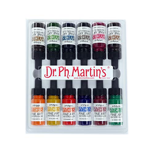Dr. Ph Martin's Hydrus Watercolor Paint Set of 1/2oz. Bottles-SET 2