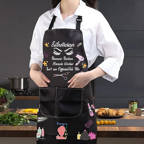 JXGZSO Esthetician Apron - Estheticians & Cosmetologist Apron Gifts for Makeup Artists & Beauticians - color: Esthetician Apron