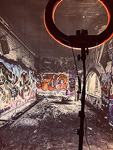 8x8ft Graffiti Wall Backdrops for Photography Underground Subway Dirty Grunge Street Graffito Birck Wall Punk Style Photoshoot Background Kids Adults Portrait Backdrops Photo Booth Studio Props
